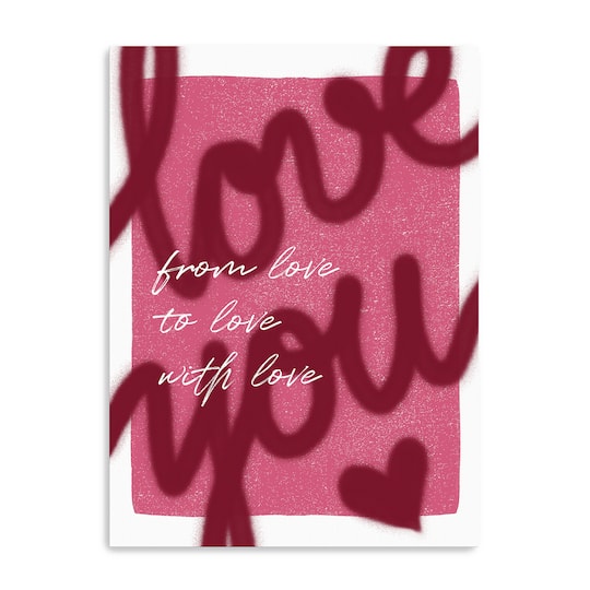 Love U Canvas Giclée Art